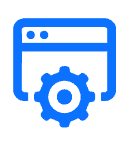 Bright modern Beyond Behavior ABA and Learning Center logo with gear icon, symbolizing specialized autism therapy.